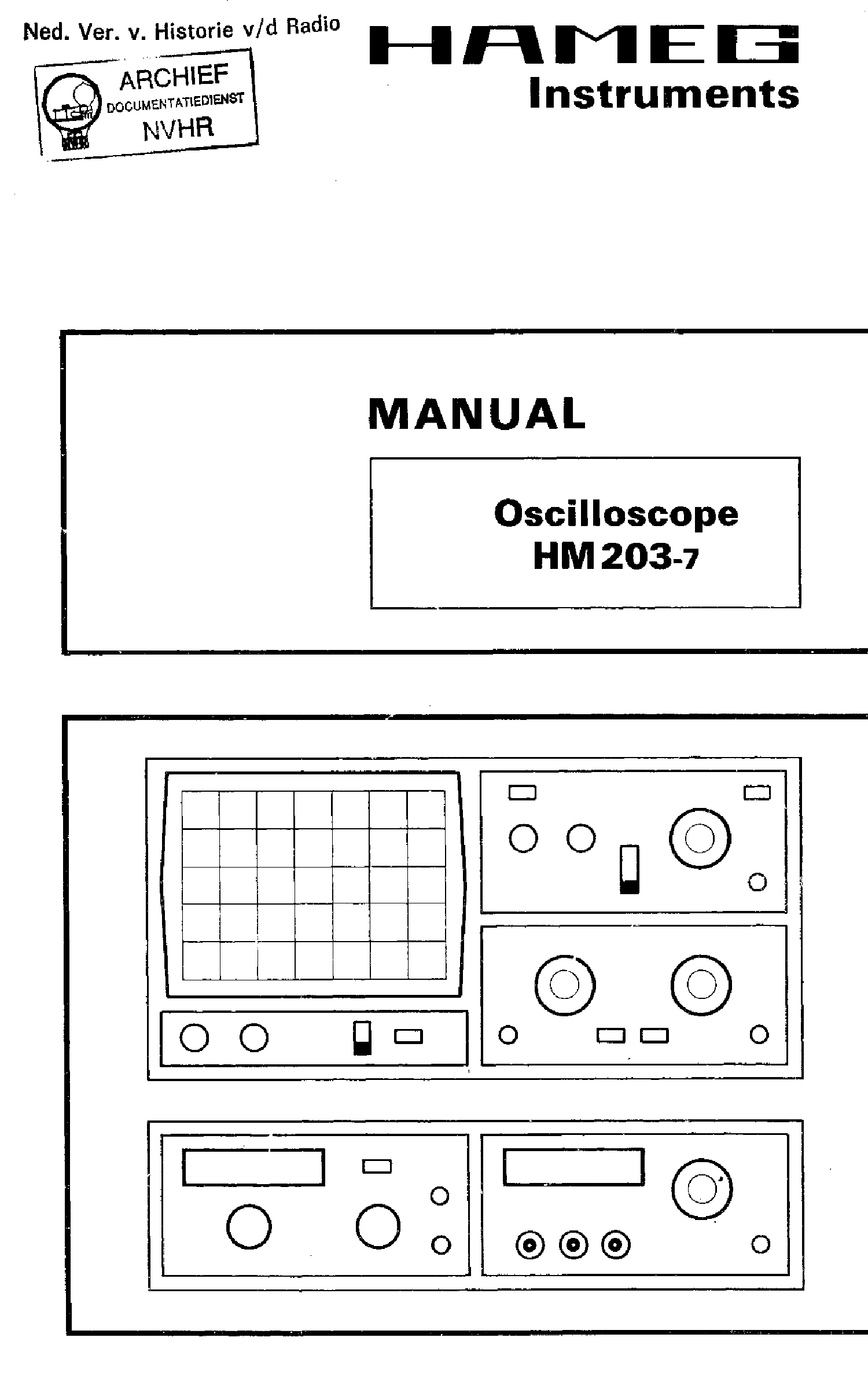 Hameg 203-7 Service Manual